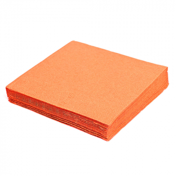 Servietten 24 x 24 cm 1/4 Falz 2-lagig orange (250 Stück)